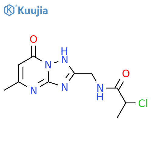 2-chloro-N-({7-hydroxy-5-methyl-[1,2,4]triazolo[1,5-a]pyrimidin-2-yl}methyl)propanamide structure