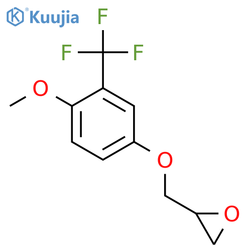 2-[[4-Methoxy-3-(trifluoromethyl)phenoxy]methyl]oxirane structure