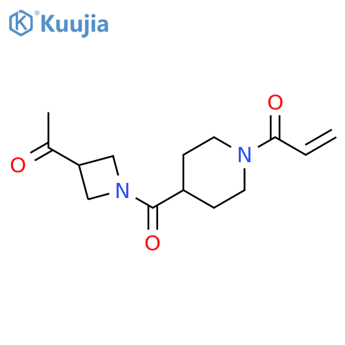 1-4-(3-acetylazetidine-1-carbonyl)piperidin-1-ylprop-2-en-1-one structure