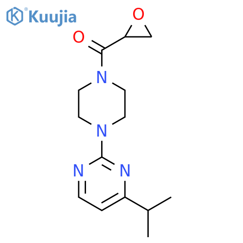 2-[4-(Oxirane-2-carbonyl)piperazin-1-yl]-4-(propan-2-yl)pyrimidine structure