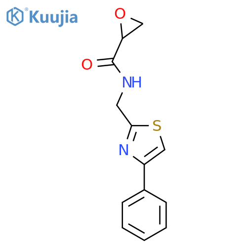 N-[(4-Phenyl-1,3-thiazol-2-yl)methyl]oxirane-2-carboxamide structure
