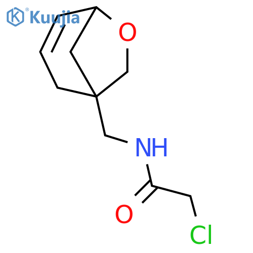 2-chloro-N-({6-oxabicyclo3.2.1oct-3-en-1-yl}methyl)acetamide structure