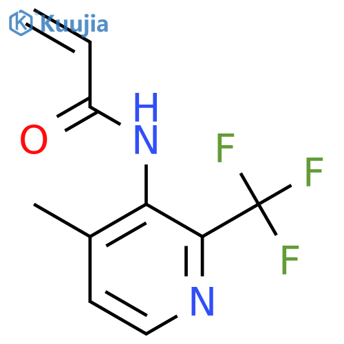 N-4-methyl-2-(trifluoromethyl)pyridin-3-ylprop-2-enamide structure