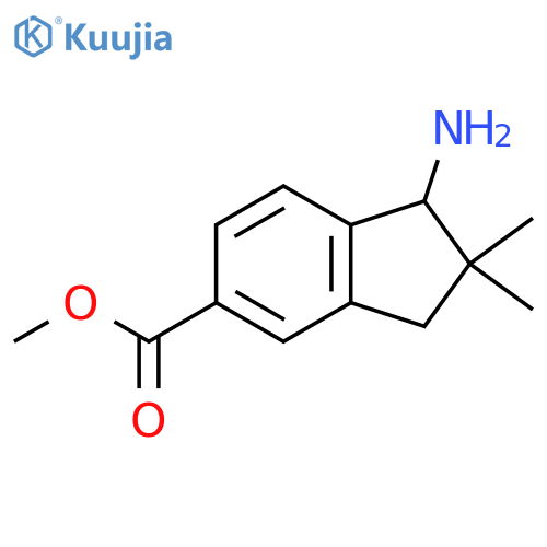 methyl 1-amino-2,2-dimethyl-2,3-dihydro-1H-indene-5-carboxylate structure