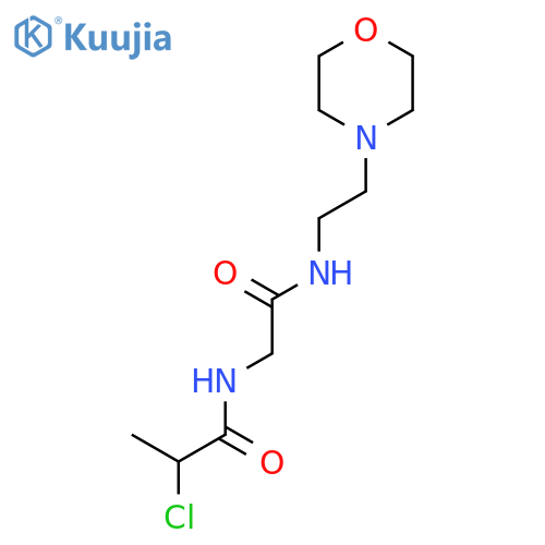 2-chloro-N-({[2-(morpholin-4-yl)ethyl]carbamoyl}methyl)propanamide structure
