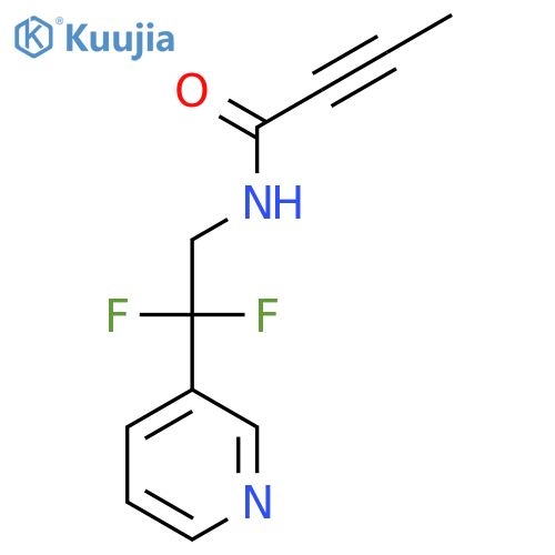 N-(2,2-Difluoro-2-pyridin-3-ylethyl)but-2-ynamide structure