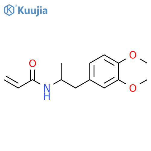 N-1-(3,4-dimethoxyphenyl)propan-2-ylprop-2-enamide structure