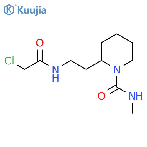 2-[2-(2-chloroacetamido)ethyl]-N-methylpiperidine-1-carboxamide structure