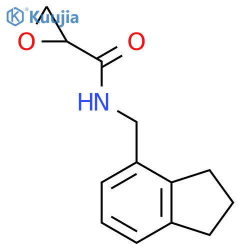 N-(2,3-Dihydro-1H-inden-4-ylmethyl)oxirane-2-carboxamide structure