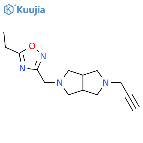 5-ethyl-3-{5-(prop-2-yn-1-yl)-octahydropyrrolo3,4-cpyrrol-2-ylmethyl}-1,2,4-oxadiazole structure