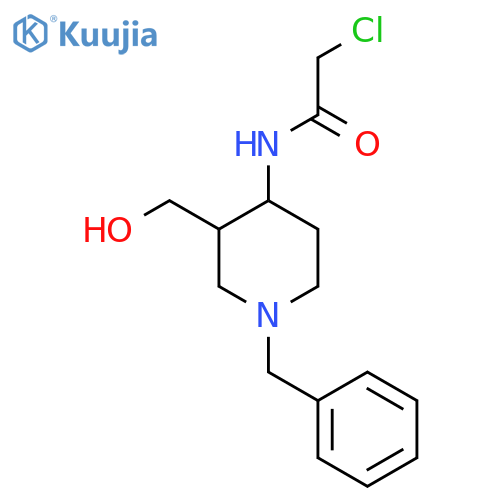 N-[1-Benzyl-3-(hydroxymethyl)piperidin-4-yl]-2-chloroacetamide structure