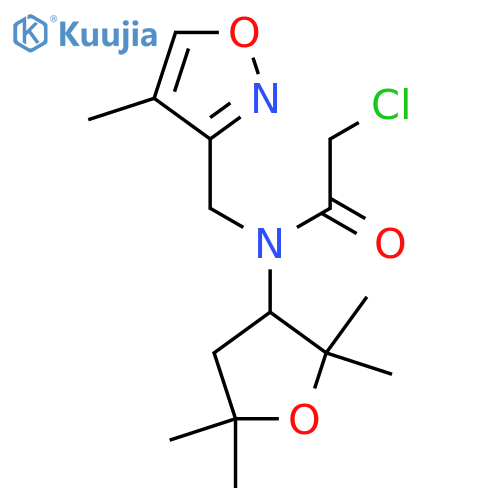 2-Chloro-N-[(4-methyl-1,2-oxazol-3-yl)methyl]-N-(2,2,5,5-tetramethyloxolan-3-yl)acetamide structure