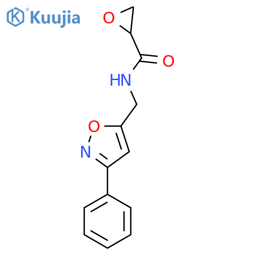 N-[(3-Phenyl-1,2-oxazol-5-yl)methyl]oxirane-2-carboxamide structure