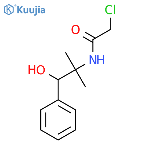 2-Chloro-N-(1-hydroxy-2-methyl-1-phenylpropan-2-yl)acetamide structure