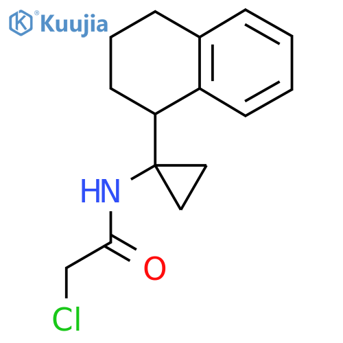 2-chloro-N-1-(1,2,3,4-tetrahydronaphthalen-1-yl)cyclopropylacetamide structure