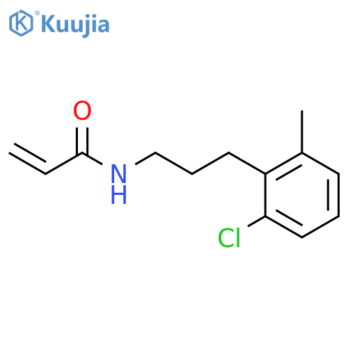 N-3-(2-chloro-6-methylphenyl)propylprop-2-enamide structure