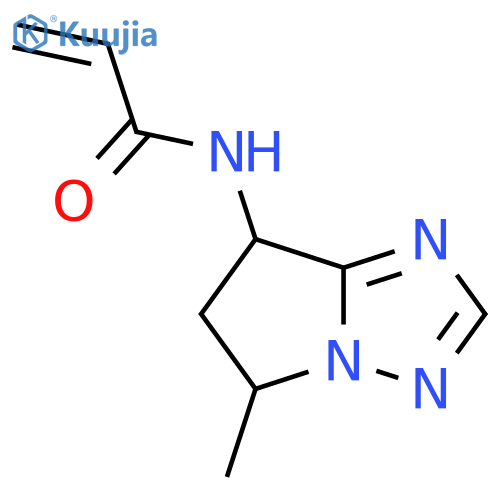 N-{5-methyl-5H,6H,7H-pyrrolo1,2-b1,2,4triazol-7-yl}prop-2-enamide structure