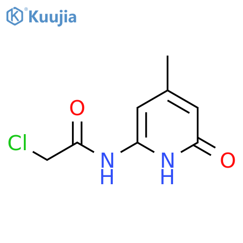 2-chloro-N-(4-methyl-6-oxo-1,6-dihydropyridin-2-yl)acetamide structure