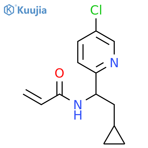 N-1-(5-chloropyridin-2-yl)-2-cyclopropylethylprop-2-enamide structure