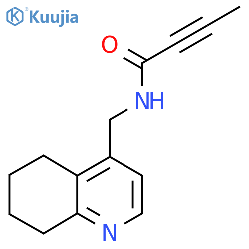 N-(5,6,7,8-tetrahydroquinolin-4-yl)methylbut-2-ynamide structure
