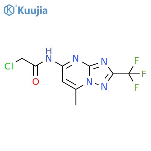 Acetamide, 2-chloro-N-[7-methyl-2-(trifluoromethyl)[1,2,4]triazolo[1,5-a]pyrimidin-5-yl]- structure