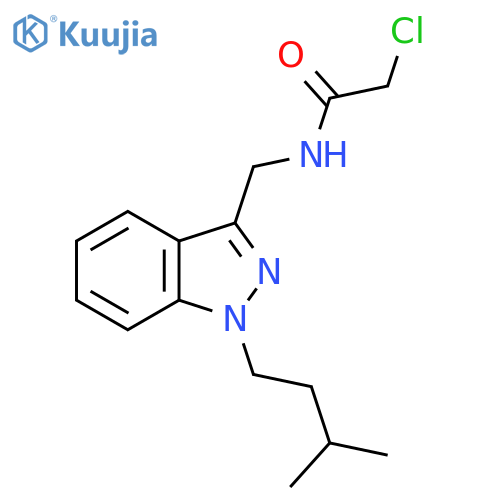 2-chloro-N-{1-(3-methylbutyl)-1H-indazol-3-ylmethyl}acetamide structure