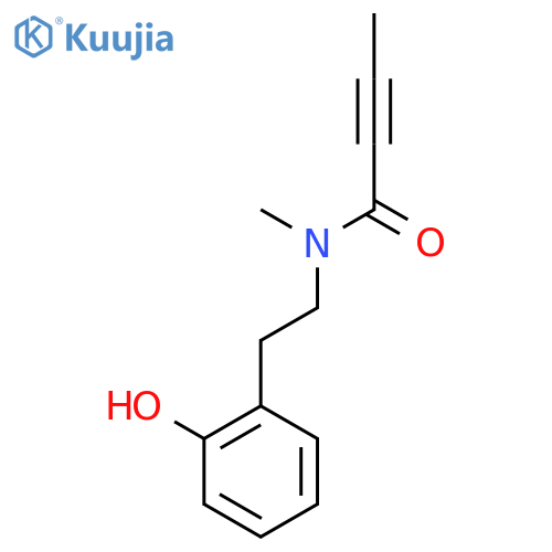 N-2-(2-hydroxyphenyl)ethyl-N-methylbut-2-ynamide structure