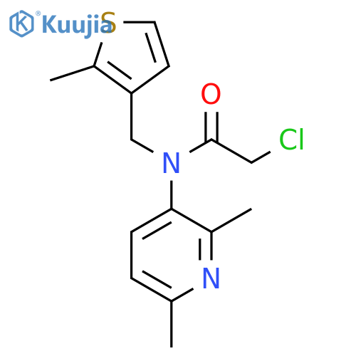 2-chloro-N-(2,6-dimethylpyridin-3-yl)-N-(2-methylthiophen-3-yl)methylacetamide structure
