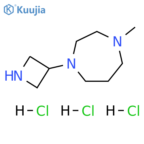 1H-1,4-Diazepine, 1-(3-azetidinyl)hexahydro-4-methyl-, hydrochloride (1:3) structure