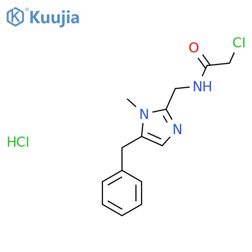 N-(5-benzyl-1-methyl-1H-imidazol-2-yl)methyl-2-chloroacetamide hydrochloride structure