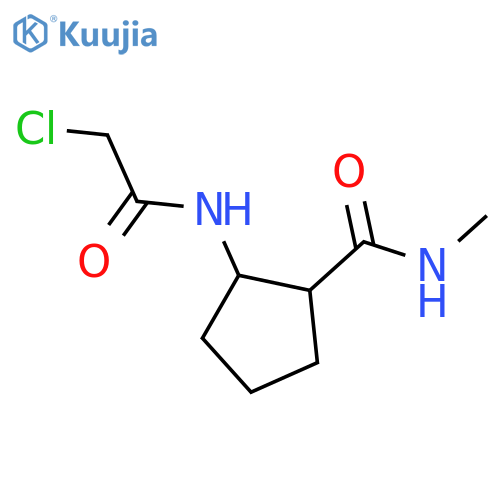 2-(2-chloroacetamido)-N-methylcyclopentane-1-carboxamide structure