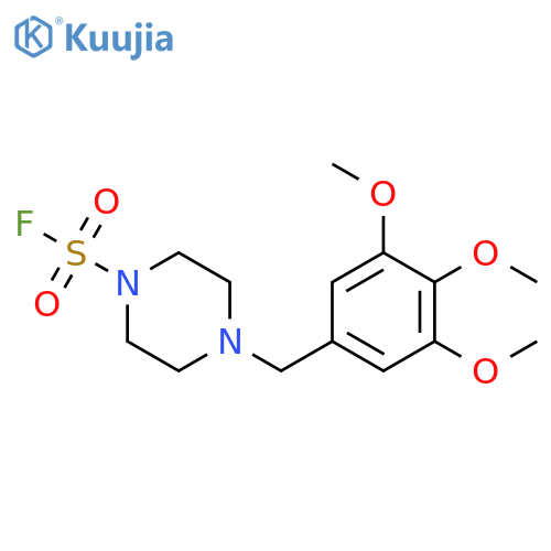 4-[(3,4,5-Trimethoxyphenyl)methyl]-1-piperazinesulfonyl fluoride structure