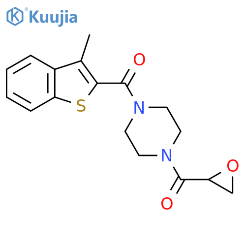 1-(3-Methyl-1-benzothiophene-2-carbonyl)-4-(oxirane-2-carbonyl)piperazine structure
