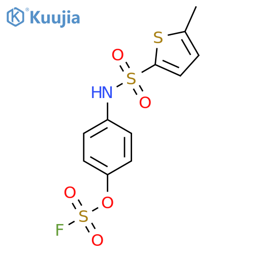 2-[(4-Fluorosulfonyloxyphenyl)sulfamoyl]-5-methylthiophene structure