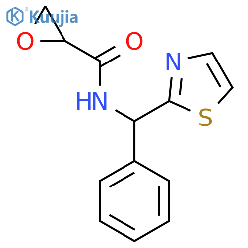N-[Phenyl(1,3-thiazol-2-yl)methyl]oxirane-2-carboxamide structure