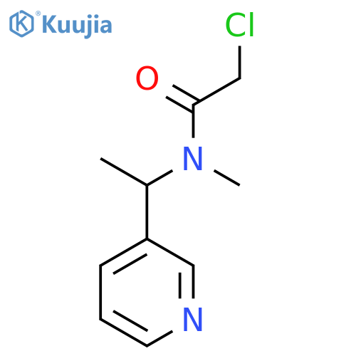 2-Chloro-N-methyl-N-(1-pyridin-3-ylethyl)acetamide structure