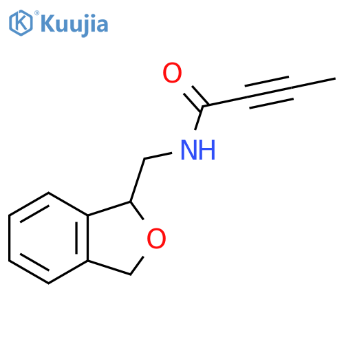 N-(1,3-Dihydro-2-benzofuran-1-ylmethyl)but-2-ynamide structure