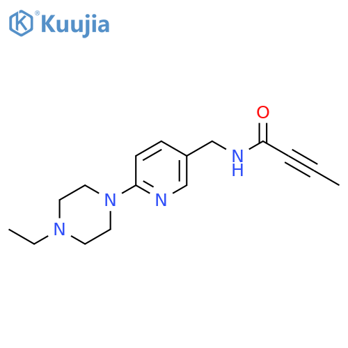 N-[[6-(4-Ethylpiperazin-1-yl)pyridin-3-yl]methyl]but-2-ynamide structure