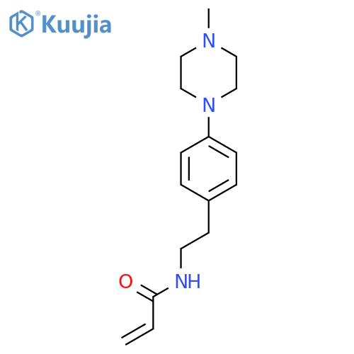 N-{2-4-(4-methylpiperazin-1-yl)phenylethyl}prop-2-enamide structure
