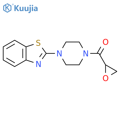 2-[4-(Oxirane-2-carbonyl)piperazin-1-yl]-1,3-benzothiazole structure