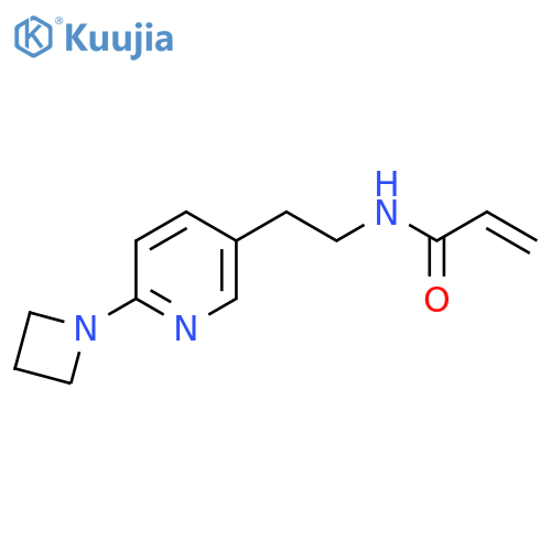 N-{2-6-(azetidin-1-yl)pyridin-3-ylethyl}prop-2-enamide structure
