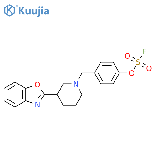 4-{[3-(1,3-Benzoxazol-2-yl)piperidin-1-yl]methyl}phenyl sulfurofluoridate structure