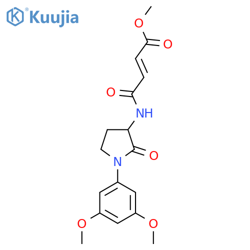 methyl (2E)-3-{[1-(3,5-dimethoxyphenyl)-2-oxopyrrolidin-3-yl]carbamoyl}prop-2-enoate structure