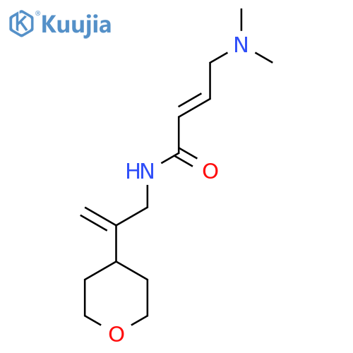 (2E)-4-(dimethylamino)-N-2-(oxan-4-yl)prop-2-en-1-ylbut-2-enamide structure
