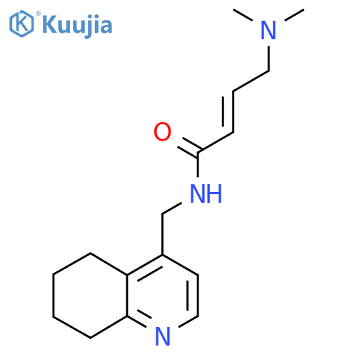 (2E)-4-(dimethylamino)-N-(5,6,7,8-tetrahydroquinolin-4-yl)methylbut-2-enamide structure