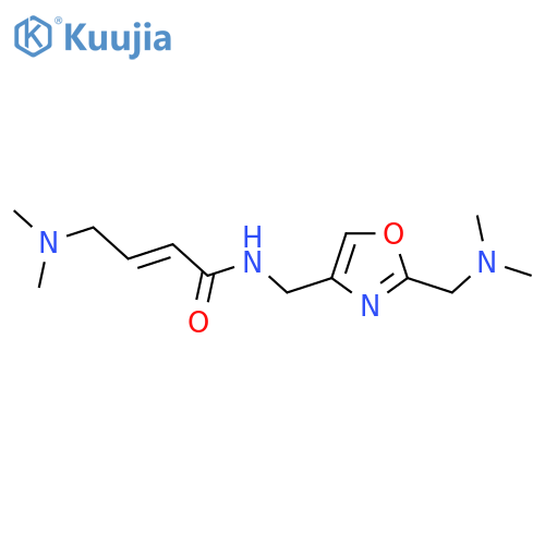 (2E)-4-(dimethylamino)-N-({2-(dimethylamino)methyl-1,3-oxazol-4-yl}methyl)but-2-enamide structure