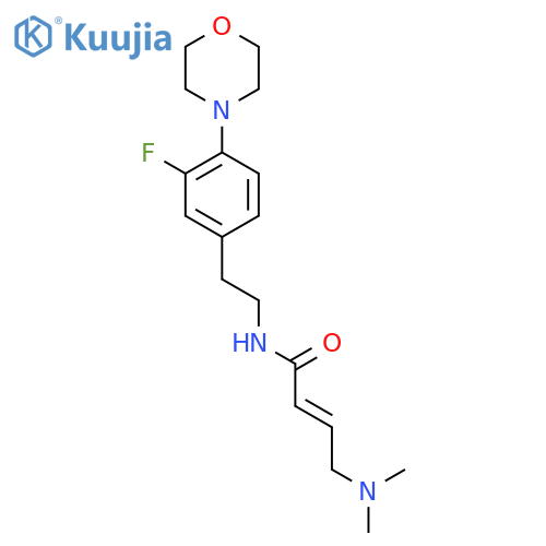 (E)-4-(Dimethylamino)-N-[2-(3-fluoro-4-morpholin-4-ylphenyl)ethyl]but-2-enamide structure