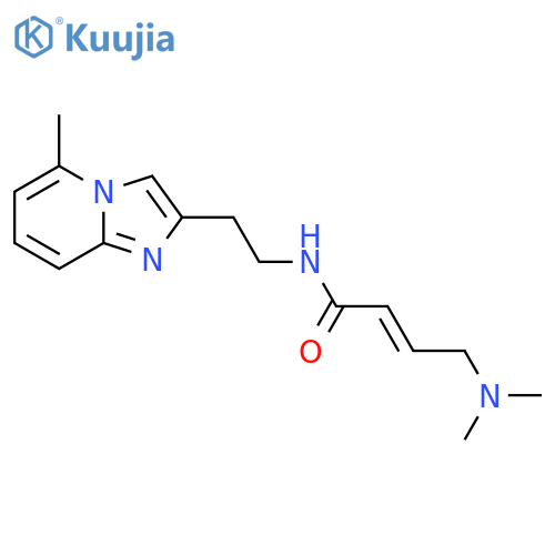 (2E)-4-(dimethylamino)-N-(2-{5-methylimidazo[1,2-a]pyridin-2-yl}ethyl)but-2-enamide structure
