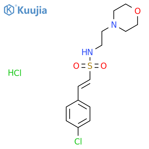 2-(4-chlorophenyl)-N-[2-(morpholin-4-yl)ethyl]ethene-1-sulfonamide hydrochloride structure
