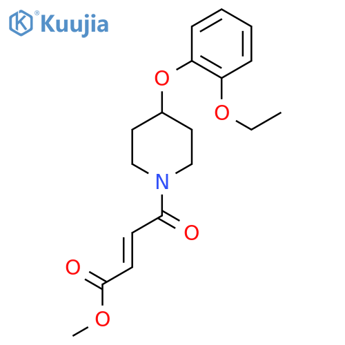 Methyl (E)-4-[4-(2-ethoxyphenoxy)piperidin-1-yl]-4-oxobut-2-enoate structure